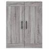 vidaXL Wall Mounted Cabinets 2 pcs Grey Sonoma Engineered Wood