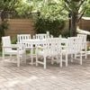 vidaXL Garden Chair 6 pcs White 65.5 x 59 x 88 cm Polyethylene