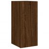 vidaXL 4 Piece TV Wall Units with LED Brown Oak Engineered Wood