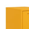 vidaXL Highboard Mustard Yellow 36x39x123 cm Steel