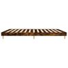 vidaXL Bed Frame without Mattress Smoked Oak 150x200 cm King Size Engineered Wood