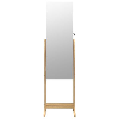 vidaXL Mirror Jewellery Cabinet Free Standing 42x38x152 cm