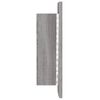 vidaXL LED Bathroom Mirror Cabinet Grey Sonoma 40x12x45 cm Engineered Wood