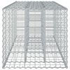 vidaXL Gabion Raised Bed Silver 180 x 60 x 55 cm Galvanised Steel