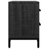 vidaXL Bedside Cabinet Black 36x30x45 cm Solid Pinewood