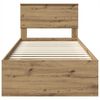 vidaXL Bed Frame Artisian Oak 90 x 200 cm Engineered wood