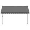 vidaXL Retractable Awning Anthracite 300x150 cm Fabric and Steel