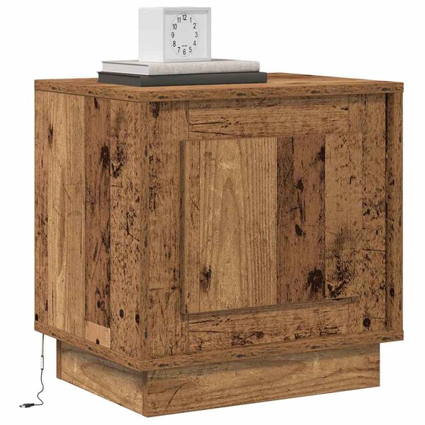 vidaXL Bedside Cabinet 2 pcs Old Wood 44 x 34.5 x 45 cm