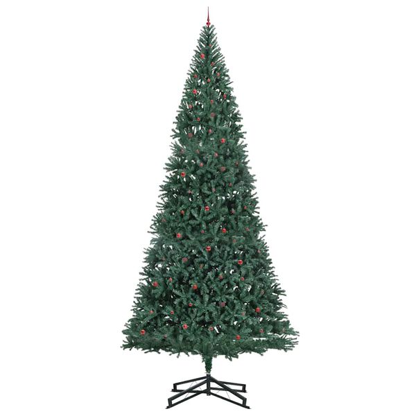 vidaXL Artificial Pre-lit Christmas Tree with Ball Set Green 500 cm
