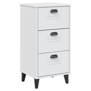 vidaXL Bedside Cabinet VIKEN White Engineered Wood