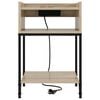 vidaXL Bedside Cabinet with Shelf 2 pcs Sonoma Oak 40 x 40 x 61 cm