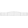 vidaXL Arched Gabion Baskets 10 pcs 400x50x40/60 cm Galvanised Iron
