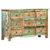 vidaXL Chest of Drawers 130x40x80 cm Solid Reclaimed Wood