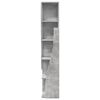 vidaXL Corner Cabinet Concrete Grey 27.5x27x140cm Engineered Wood