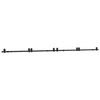 vidaXL Sliding Door Hardware Kit 400 cm Steel Black