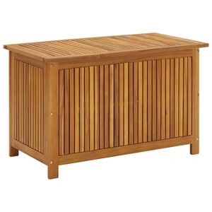 vidaXL Storage Box | Natural Brown | Solid Acacia Wood | Medium | Storage Box
