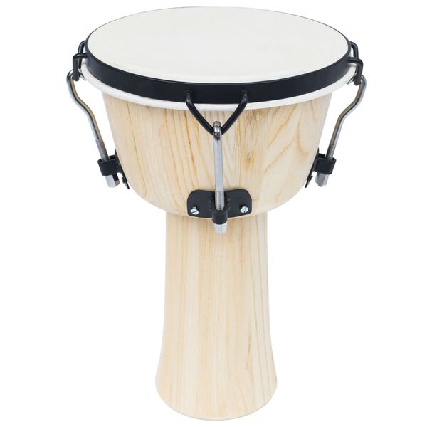 vidaXL Djembe Drum with Rod Tension 25 cm Goat Skin