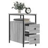 vidaXL Bedside Cabinet Grey Sonoma 30x60x60 cm Engineered Wood