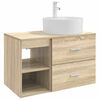 vidaXL Bathroom Furniture Set 2 pcs Sonoma Oak Engineered Wood
