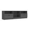 vidaXL TV Cabinet Black 150x33.5x45 cm Engineered Wood