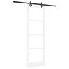 vidaXL Sliding Door ORKDAL 78 x 232 cm Solid Pine Wood and Glass