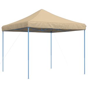 vidaXL Party Tent 292 x 292 x 315 cm Beige Oxford Fabric