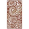 vidaXL Garden Wall Decoration 105x55 cm Corten Steel Shell Design