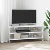 vidaXL Corner TV Cabinet High gloss White 102x40.5x45cm