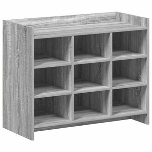 vidaXL Shoe Cabinet Grey Sonoma 85 x 39.5 x 70 cm Engineered Wood