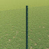 vidaXL Fence with Post Green 1.6 x 10 m Steel and PVC
