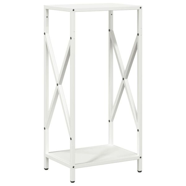 vidaXL Firewood Rack White 34x25x70 cm Cold-rolled steel