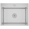 vidaXL Handmade Kitchen Sink Stainless Steel