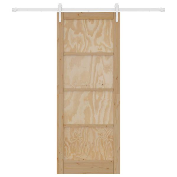 vidaXL Sliding Door ORKDAL Brown 83 x 211 cm Solid Pine Wood