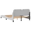 vidaXL Bed Frame without Mattress "Zadar" White 120x200 cm Faux Leather