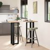 vidaXL Bar Table Legs T-Shaped&nbsp;2 pcs Black 40x35x(110-111) cm Steel