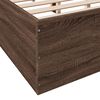 vidaXL Bed Frame without Mattress Brown Oak 120x190 cm Small Double
