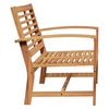 vidaXL Garden Bench Natural 110 x 64 x 76.5 cm Solid teak wood