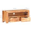 vidaXL TV Cabinet 90x30x40 cm Solid Acacia Wood