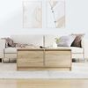vidaXL Coffee Table with Drawers Sonoma Oak 100x100x40 cm