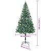 vidaXL Artificial Christmas Tree with Stand Green 180 cm PVC and Steel