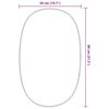 vidaXL Wall Mirror Silver 80x50 cm