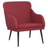 vidaXL Armchair Wine Red 63x76x80 cm Faux Leather