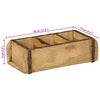 vidaXL Tray with Storage Brown 30 x 14 x 9 cm Solid Reclaim Wood