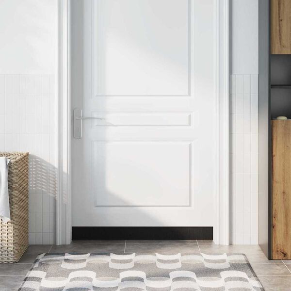 vidaXL Self-adhesive Door Brush Seals 2 pcs Brown 100 cm