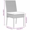 vidaXL Garden Dining Set 5 pcs Grey Poly rattan
