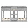 vidaXL Bunk Bed for Kids Concrete Grey 100 x 200 cm Engineered Wood
