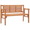 vidaXL Foldable Garden Bench 120 cm Solid Eucalyptus Wood