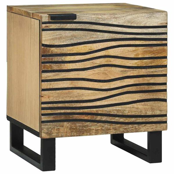 vidaXL Bedside Cabinet Brown 40 x 33 x 46 cm Solid Acacia wood