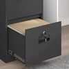 vidaXL File Cabinet Black 44 x 50 x 106.5 cm Cold-Rolled Steel
