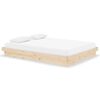 vidaXL Bed Frame without Mattress Solid Wood Double